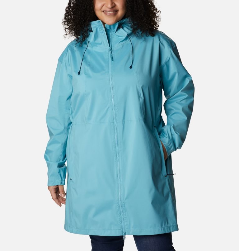 Jachete Shell Columbia Weekend Adventure Long Dama Turcoaz | Plus Size TP7MZ8091